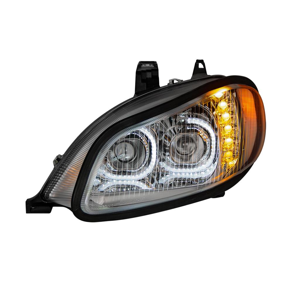 M2 LED HEADLIGHT 2002 & UP - LEFT SIDE (CHROME HOUSING)