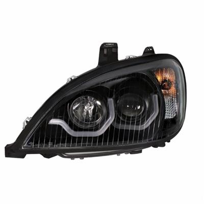 COLUMBIA LED HEADLIGHT 2001-2011 (U-BAR) (BLACK HOUSING) - LEFT SIDE