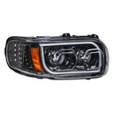 PETERBILT 388/389 HIGH POWER LED HEADLIGHT (BLACKOUT) W/ LED POSITION LIGHT & LED TURN SIGNAL 2008 & UP - RIGHT SIDE