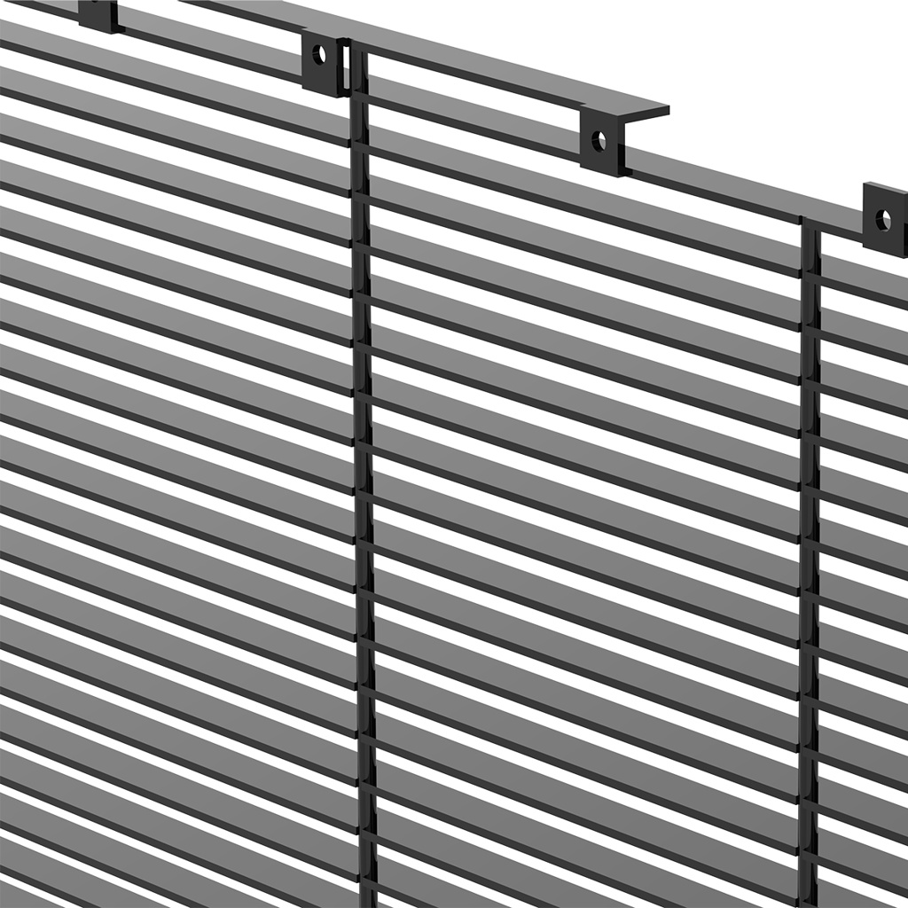 PETERBILT 389 BILLSET STYLE ALUMINUM GRILLE INSERT W/ HORIZONTAL BARS