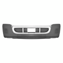 CASCADIA 2008-2017 COMPLETE PLASTIC BUMPER WITH NO FOG LIGHT HOLES WITH CHROME OVERLAY