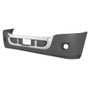 CASCADIA 2008-2017 COMPLETE PLASTIC BUMPER WITH FOG LIGHT HOLES WITH CHROME OVERLAY