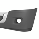CASCADIA 2008-2017 COMPLETE PLASTIC BUMPER WITH FOG LIGHT HOLES WITH CHROME OVERLAY