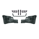 CASCADIA 2018 & UP COMPLETE BUMPER ASSEMBLY W/O FOG LIGHT HOLE (BLACK BEZEL)