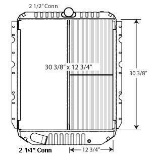 INTERNATIONAL 3000/3600/3800/4100/4200/4300/4400/4700/4900/7300/7700 RADIATOR "AUTOMATIC" TRANSMISSION 1993-2001