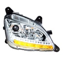 PETERBILT 579/587 LED HALO HEADLIGHT (CHROME HOUSING) - RH