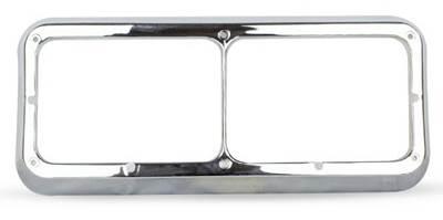 KENWORTH T800/W900 CHROME HEADLIGHT BEZEL RT/LFT ALSO FITS PETERBILT 379