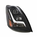 Volvo VNL 2004-2017 "BLACKOUT" PROJECTION HEADLIGHT W/ LED POSITION LIGHT BAR - RIGHT SIDE