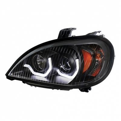 COLUMBIA LED HEADLIGHT 2001-2011 (U-BAR) (BLACK HOUSING) - LEFT SIDE