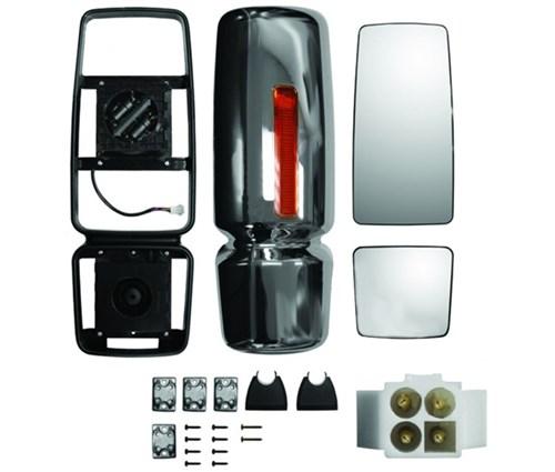 INTERNATONAL DURASTAR HEATED MIRROR HEAD NEW STYLE (ELECTRIC) (CHROME) - LEFT SIDE