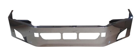 2018 & UP 18" Volvo VNL CHROME BUMPER W/ FOG LIGHT HOLE/STEP HOLE/TOW PIN HOLES (BRACKETS INCLUDED)
