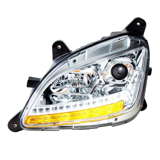 [PET6233] PETERBILT 579/587 LED HALO HEADLIGHT (CHROME HOUSING) - LH