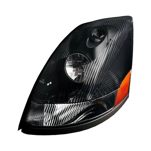 [VOL3513] Volvo VNL HEADLIGHT 2004-2017 (BLACK HOUSING) - LEFT SIDE